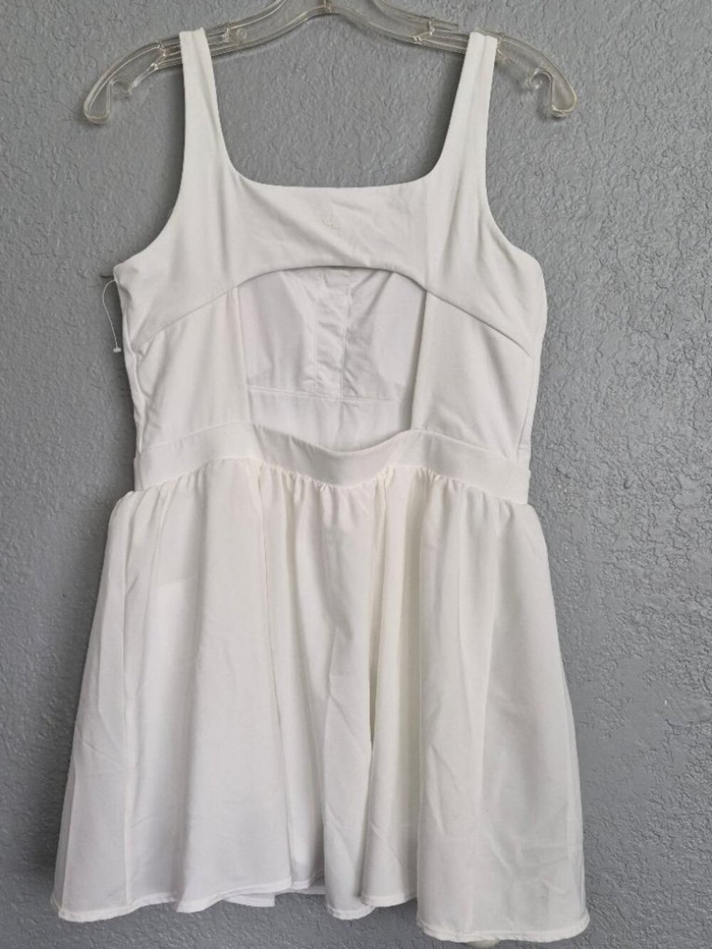 NWOT Sz M JoyLab Game Day Activewear Athletic White Dress Built-in Shorts - Picture 2 of 6